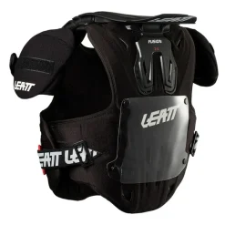 Buzer dziecięcy LEATT FUSION VEST 2.0 JUNIOR z osłoną szyi BLACK czarny