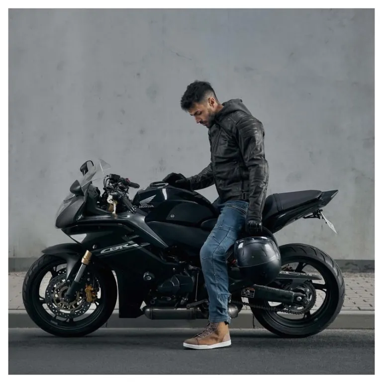 Jeansy motocyklowe REBELHORN URBAN III CLASSIC BLUE niebieski