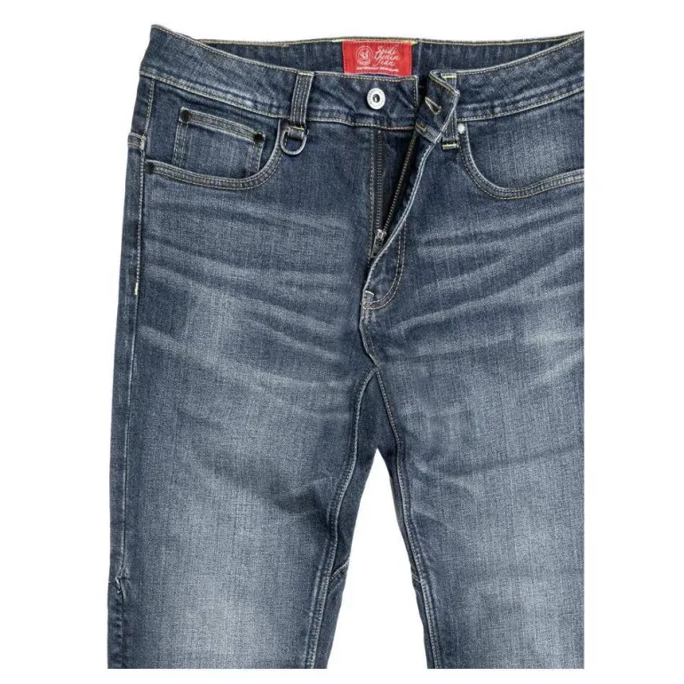 Jeansy motocyklowe SPIDI J-TRACKER LONG DARK BLUE granatowy niebieski