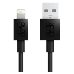 Kabel QUAD LOCK USB A - LIGHTNING 20cm czarny