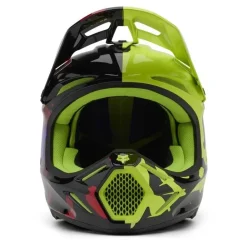 Kask cross FOX V3 THROTTLE FLUORESCENT YELLOW żółty fluo