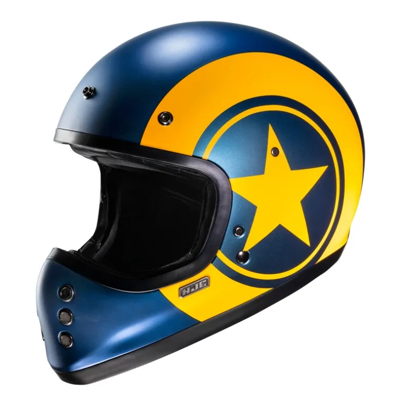 Kask integralny HJC V60 NYX BLUE/YELLOW niebieski żółty