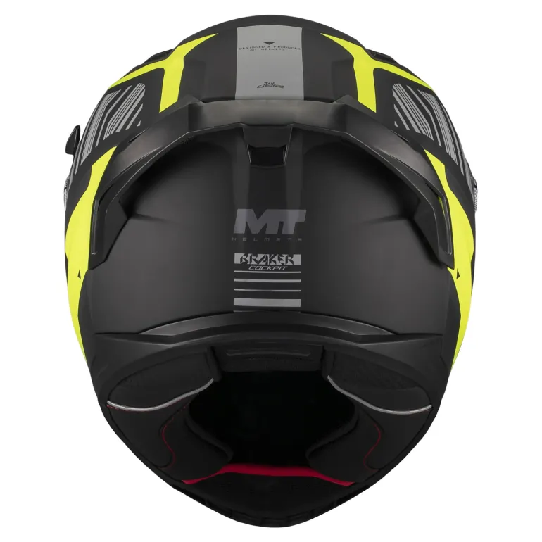 Kask integralny MT BRAKER SV COCKPIT BLACK/YELLOW MATT czarny żółty
