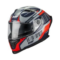 Kask integralny MT BRAKER SV COCKPIT RED/GREY/BLUE czerwony szary granatowy