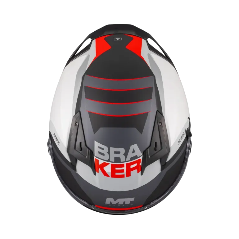 Kask integralny MT BRAKER SV INCEPTION RED/GREY/BLACK czerwony szary czarny