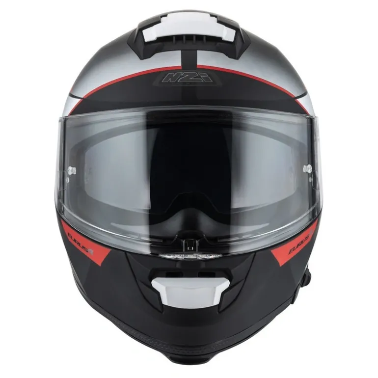 Kask integralny NZI EURUS 4 STREAM VANGUARD BLACK ANTRACITE RED TINTED MATT czarny szary czerwony
