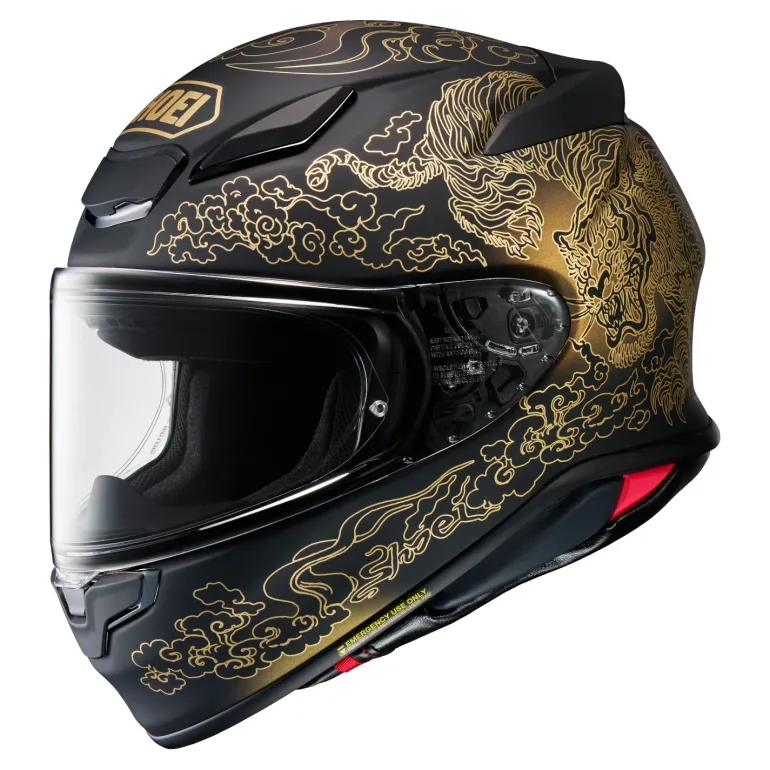 Kask integralny SHOEI NXR2 FEARLESS TC-5 czarny złoty