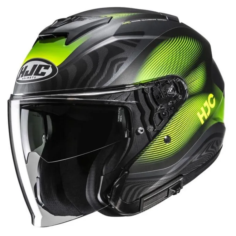 Kask otwarty HJC I31 DEPE BLACK/GREEN czarny zielony
