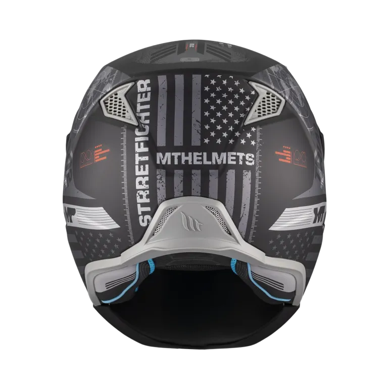 Kask otwarty MT STREETFIGHTER SV S BELIC GREY/BLACK czarny szary