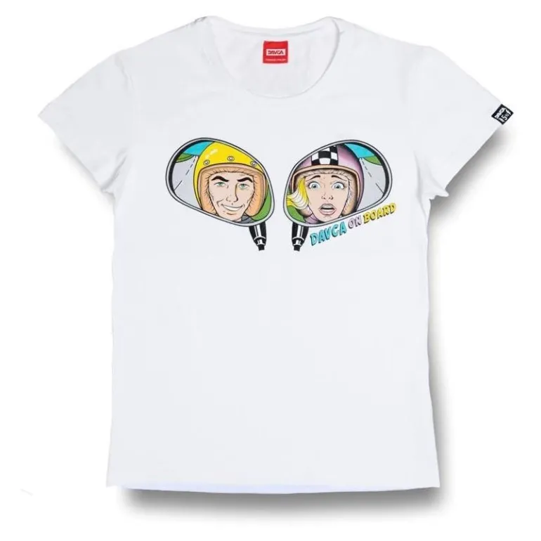 Koszulka T-shirt damski DAVCA ON BOARD biały