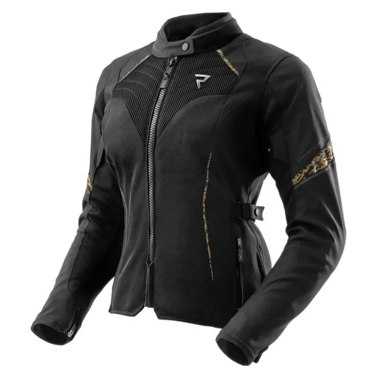 Kurtka tekstylna damska REBELHORN JAX LADY BLACK/GOLD czarny złoty