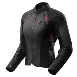 Kurtka tekstylna damska REBELHORN SWIFT LADY BLACK/DARK GREY/PINK czarny szary różowy
