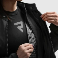 Kurtka tekstylna damska REBELHORN SWIFT LADY BLACK/DARK GREY/PINK czarny szary różowy