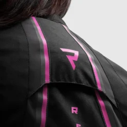 Kurtka tekstylna damska REBELHORN SWIFT LADY BLACK/DARK GREY/PINK czarny szary różowy