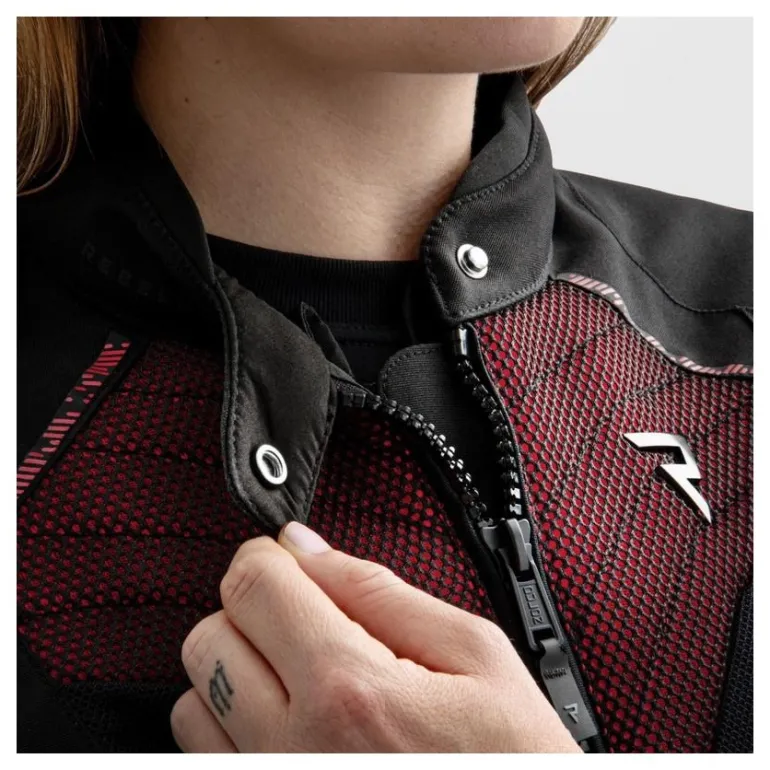 Kurtka tekstylna damska REBELHORN JAX LADY BLACK/RED czarny czerwony