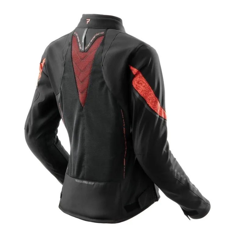 Kurtka tekstylna damska REBELHORN JAX LADY BLACK/RED czarny czerwony
