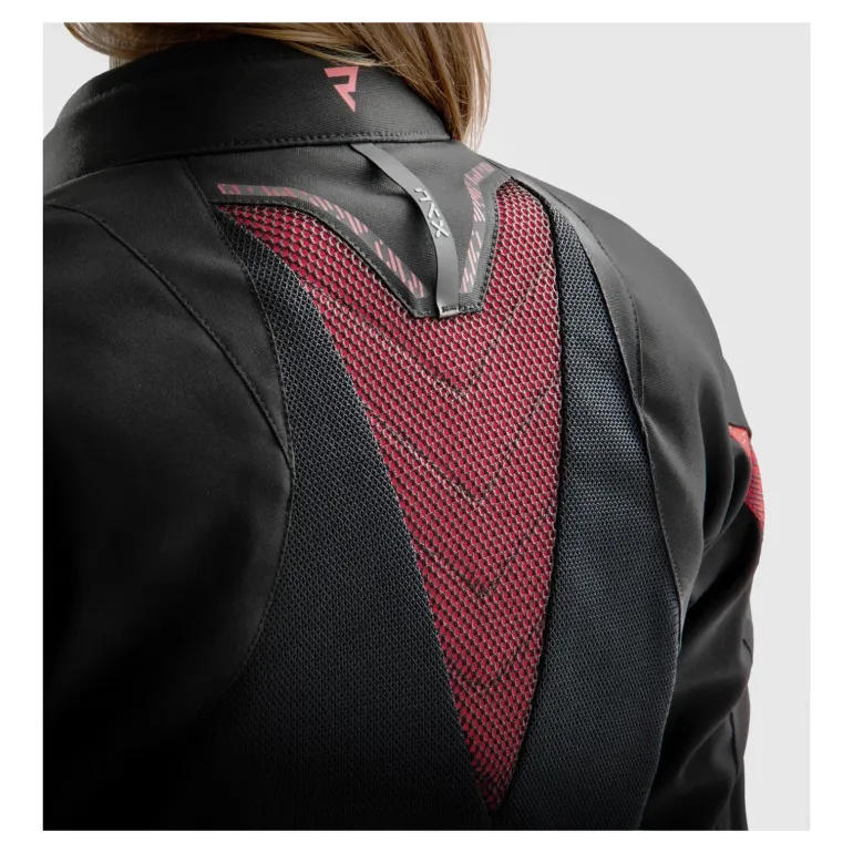 Kurtka tekstylna damska REBELHORN JAX LADY BLACK/RED czarny czerwony