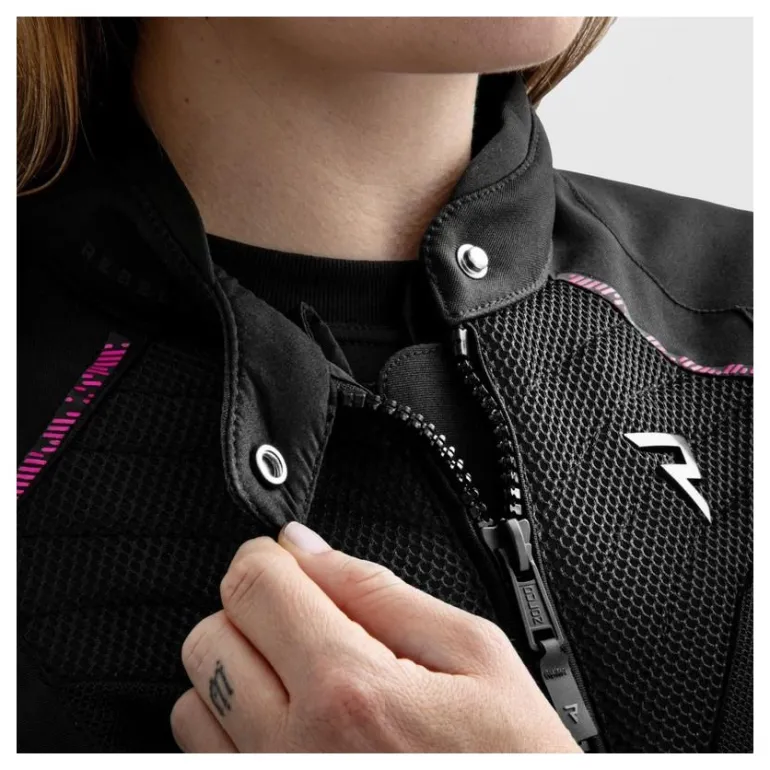 Kurtka tekstylna damska REBELHORN JAX LADY BLACK/PINK czarny różowy