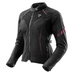 Kurtka tekstylna damska REBELHORN JAX LADY BLACK/PINK czarny różowy