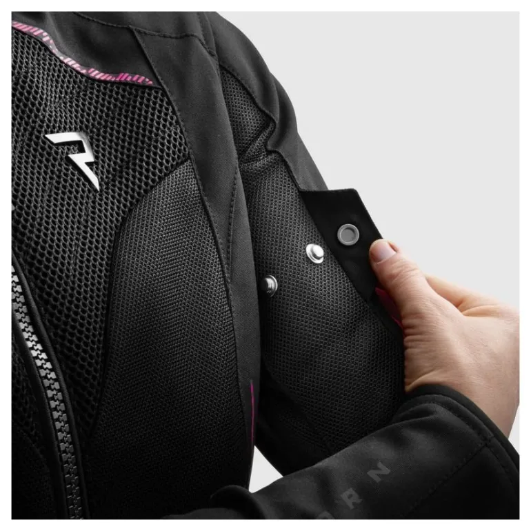 Kurtka tekstylna damska REBELHORN JAX LADY BLACK/PINK czarny różowy