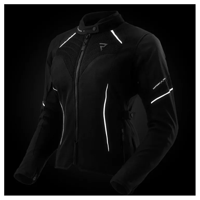 Kurtka tekstylna damska REBELHORN JAX LADY BLACK czarny