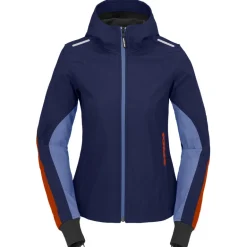 Kurtka tekstylna damska SPIDI HOODIE ARMOR LIGHT LADY NAVY/RED granatowy czerwony