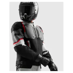 Kurtka tekstylna REBELHORN BORG II BLACK/GREY/RED czarny szary czerwony