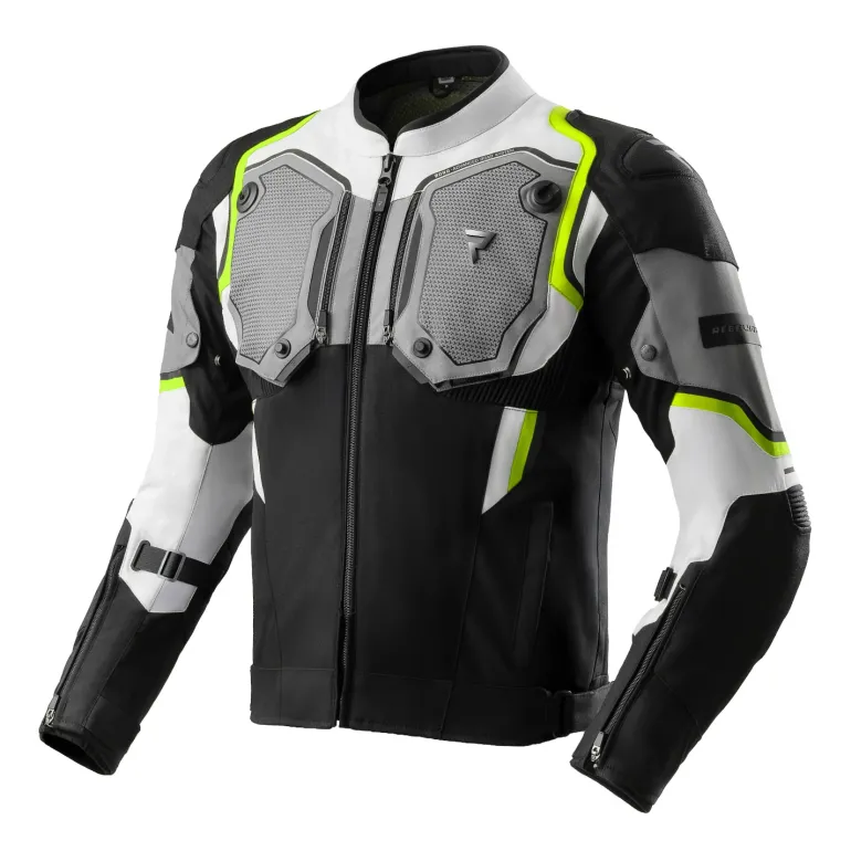 Kurtka tekstylna REBELHORN BORG II BLACK/GREY/FLUO YELLOW czarny szary żółty fluo