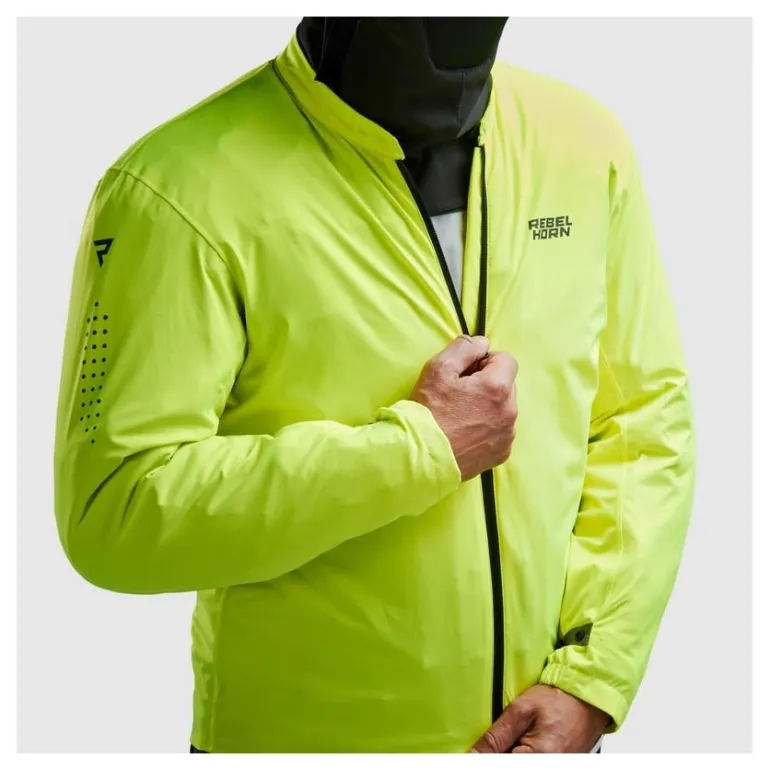 Kurtka tekstylna REBELHORN CUBBY V BLACK/GREY/FLUO YELLOW czarny szary żółty fluo