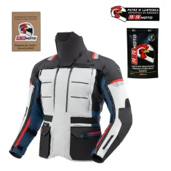 Kurtka tekstylna REBELHORN CUBBY V BLUE/GREY/RED niebieski szary czerwony czarny