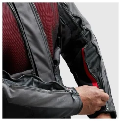 Kurtka tekstylna REBELHORN CUBBY V BLACK/ANTHRACITE/RED czarny grafitowy czerwony