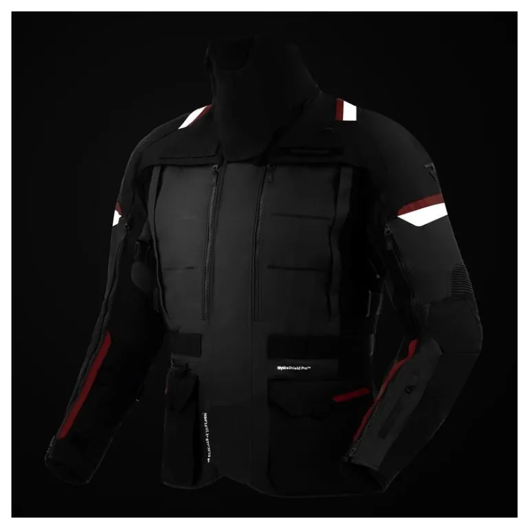 Kurtka tekstylna REBELHORN CUBBY V BLACK/ANTHRACITE/RED czarny grafitowy czerwony