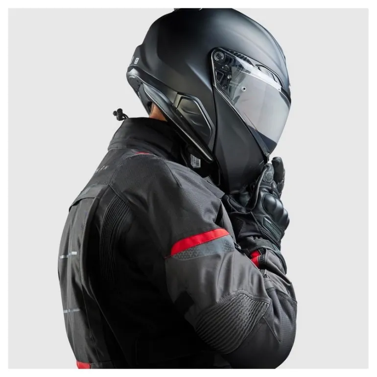 Kurtka tekstylna REBELHORN CUBBY V BLACK/ANTHRACITE/RED czarny grafitowy czerwony