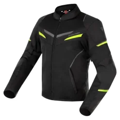 Kurtka tekstylna REBELHORN FLUX BLACK/FLO YELLOW czarny żółty fluo