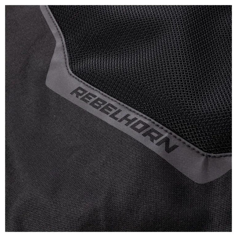 Kurtka tekstylna REBELHORN FLUX BLACK/FLO YELLOW czarny żółty fluo