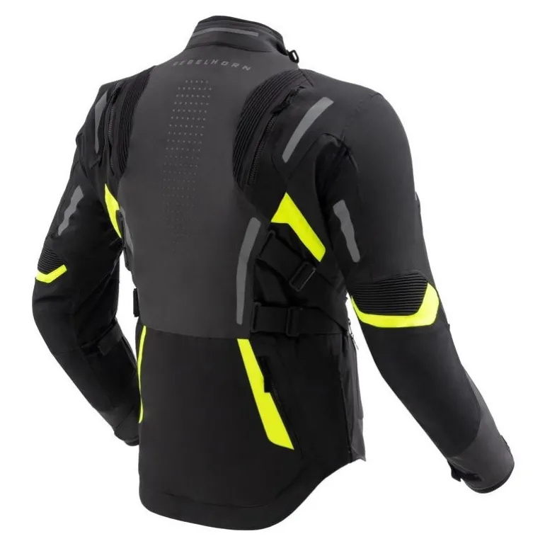 Kurtka tekstylna REBELHORN HIKER IV BLACK/ANTHRACITE/FLUO YELLOW czarny grafitowy żółty fluo