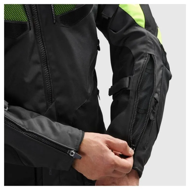 Kurtka tekstylna REBELHORN HIKER IV BLACK/ANTHRACITE/FLUO YELLOW czarny grafitowy żółty fluo