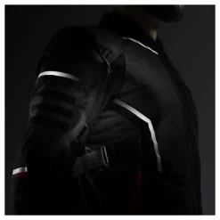 Kurtka tekstylna REBELHORN SCANDAL 3 DARK GREY/BLACK/RED szary czarny czerwony