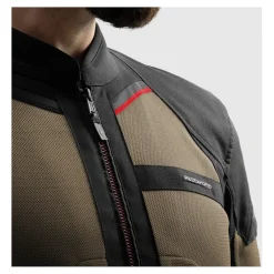 Kurtka tekstylna REBELHORN SCANDAL 3 DESERT/BLACK/RED brązowy czarny czerwony