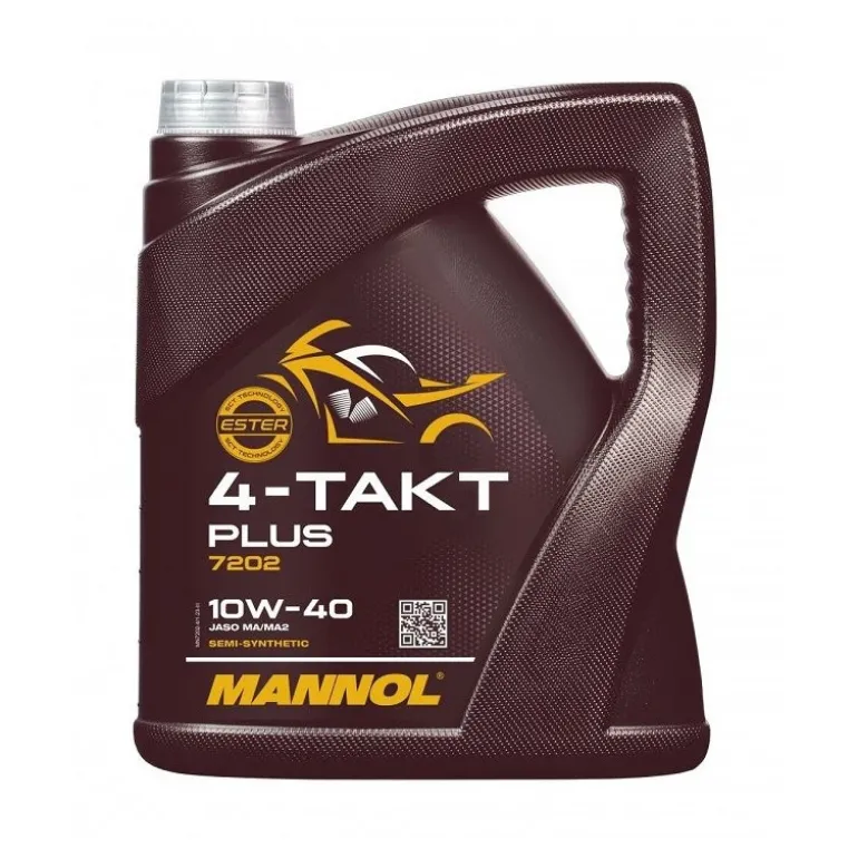 Olej 4T MANNOL 4-TAKT PLUS 10W40 4L brązowy żółty