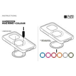 Pierścień QUAD LOCK MAG GREY szary