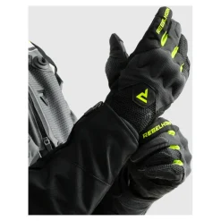 Rękawice miejskie REBELHORN CORE BLACK/GREY/FLUO YELLOW czarny szary żółty fluo