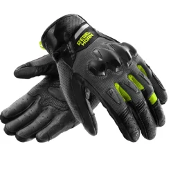 Rękawice miejskie REBELHORN DEFENDER BLACK/GREY/FLUO YELLOW czarny szary żółty fluo