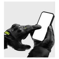 Rękawice miejskie REBELHORN DEFENDER BLACK/GREY/FLUO YELLOW czarny szary żółty fluo