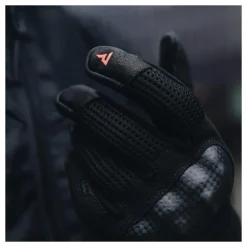 Rękawice miejskie REBELHORN GAP III BLACK/FLUO RED czarny czerwony fluo