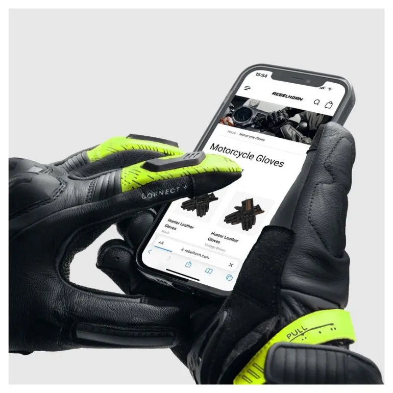 Rękawice miejskie REBELHORN VIPER BLACK/GREY/FLUO YELLOW czarny szary żółty fluo