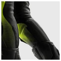 Spodnie skórzane REBELHORN INFERNO BLACK/WHITE/FLUO YELLOW czarny biały żółty fluo