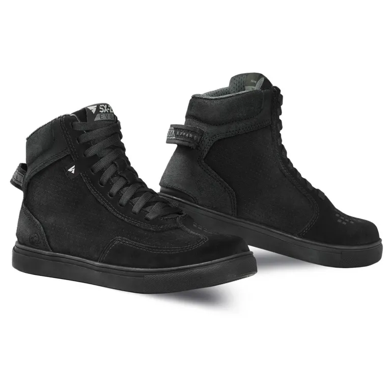 Trampki motocyklowe damskie SHIMA SX-2 EVO LADY BLACK czarny biały