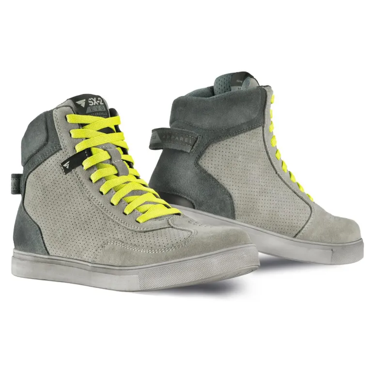 Trampki motocyklowe SHIMA SX-2 EVO GREY szary biały