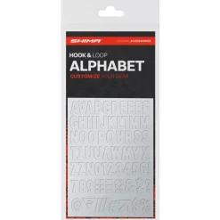 Znaki na rzep SHIMA ALPHABET srebrny